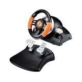 Genius Speed Wheel 3 MT, USB for PC wheel. Vibration Feedback Racing Wheel with Gear Shifter.