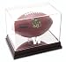 Football Display Case with Mahogany Finished Base and Washington Huskies Logo