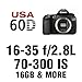 Canon EOS 60D Digital SLR Camera 2 Lens Kit with 16-35 F2.8L II, 70-300mm IS, 16 GB and More