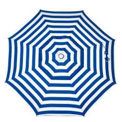 6ft Deluxe Cabana Striped Beach Umbrella with Tilt & Vent