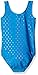 Danskin Girls' Big Gymnastics Leotard, Blue Rainbow Dots, Medium (8/10)