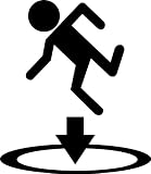Portal 2 Logo Sticker Decal Peel and Stick Black