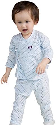 Misslin Baby Girl's Newborn Soft Healthy 2 Piece Silk Underwear Suit Blue 9M