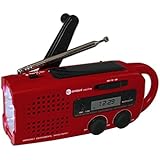 Ambient Weather WR-299 Compact Emergency Solar Hand Crank Weather Alert Radio
