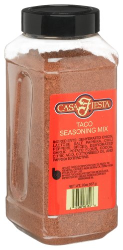 Casa Fiesta Taco Seasoning Mix, 20-Ounce Plastic Canisters (Pack of 3) by Casa Fiesta
