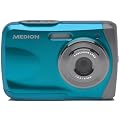 Medion Life S41002 Digitalkamera (6,4 cm (2,5 Zoll) Display, 5 Megapixel, 8-fach digitaler Zoom, bildstabilisiert, Wasserdichte) blau