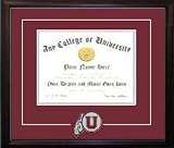 University of Utah Utes Matted Diploma Frame