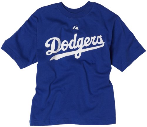 MLB Boys' Los Angeles Dodgers Andre Ethier Name & Number Tee (Royal, 10/12)