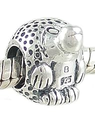 Authentic Biagi Sterling Silver Porcupine Bead for European Charm Bracelet