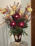 Burgundy Magnolia Floral Arrangement