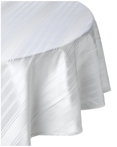 Waterford Table Kylemore 120-inch Round Tablecloth, Pearl