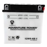 UPG 12N9-4B-1 - OEM 12N9-4B-1 - Motorcycle Battery - Conventional Wet Pack - 12 Volt - 9 Ah Capacity - F Terminal