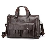 MyLux laptop breifcase Handbag 1041-5 dark brown