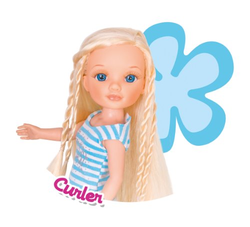 Imagen 6 de Famosa Nancy Maletín de peinados - Muñeca articulable con pelo largo y maletín con set de peinado (43 cm)