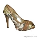 Delicious "Again" Tropic Printed Platform Pump