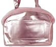 Designer Dog Carrier - Open Top Metallic Totes Pet Carrier - Pink