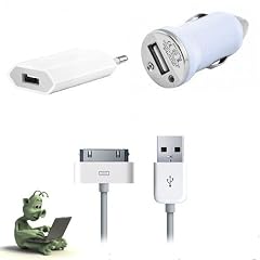 Rydges� RMT-KFZ01 Auto Ladeger�t Netzteil Komplett - SET f�r Apple iPhone 4 / 4S / 3G / 3GS iPod + USB Sync Kabel Datenkabel / Ladekabel