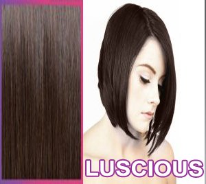 16 inch long Luxury Clip in Hair Extensions. Dark Brown (2). 120g Weight On Sale