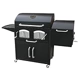 Landmann 591320 Smoky Mountain Bravo Premium Charcoal Grill with Offset Smoker Box
