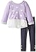 Nannette Little Girls' 2 Piece Fashion Knit Pant Set with French Terry Top