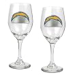 San Diego Chargers NFL 2pc Wine Glass Set - Primary Logo