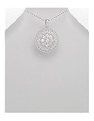 CZ Pendant Necklace In 92.5 Sterling Silver