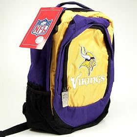 MINNESOTA VIKINGS OFFICIAL LOGO NFL BACKPACK