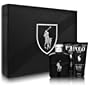POLO BLACK Men Gift Set Eau de Toilette 4.2 Spray + 2.5 Aftershave Shower Gel + 2.5 HAIR & BODY WA