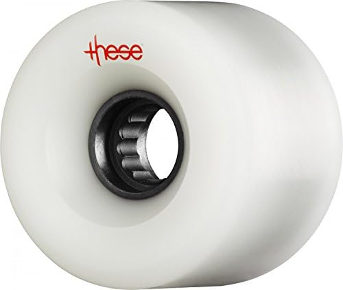 These ATF Centerset 317 Skateboard Wheels 69mm 80a - Transparent White (Set of 4)