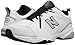 New Balance Men's MX608V4 Training Shoe, White/Black, 10.5 D US