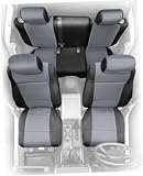 Smittybilt 47922 Black/Charcoal Rear Center Neoprene Seat Cover