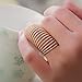 Punk Retro Vintage Women's Spring Knuckle Joint Finger Ring Silver
