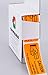 ChromaLabel 1 x 2.25 Inch Accounts Receivable Labels Collections Late Invoice Stickers, 250 Stickers per Dispenser Box, Orange, Imprinted: Caution