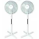 2 X 16 Electric Cooling Oscillating Pedestal (Stand) Fan Kitchen & Housewares