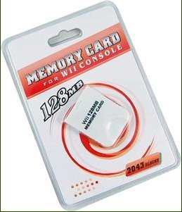 128MB Memory Card compatible for Wii & Gamecube - SHIP INTERNATIONAL