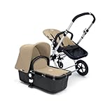 Bugaboo 2011 Cameleon Stroller - Dark Grey Base/Sand Canvas Tailored Fabric Set
