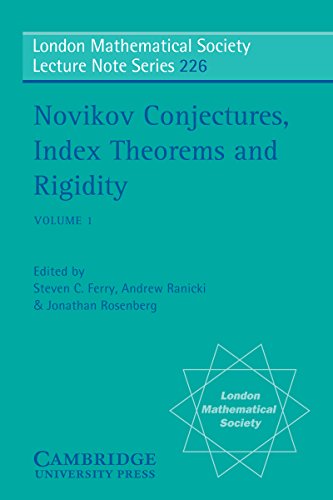 Novikov Conjectures, Index Theorems, and Rigidity: Volume 1: Oberwolfach 1993 (London Mathematical Society Lecture Note Series)