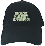 CAPS BLACK EMBROIDERY " ELECTRONIC INSTRUMENT TRADESPERSON FUN "