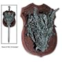 Dragon Head Plaque / Sword Holder - Wall Mount Sculpture Statue Model