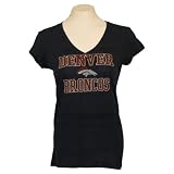 Denver Broncos Women's Fashion Cut T-Shirt (Navy) -Xlarge