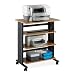 Safco Muv Four Level Adjustable Printer Stand, Medium Oak