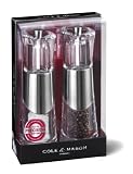 Cole & Mason Precision Bobbi 185 mm Acrylic Mill Gift Set with Chrome Banding