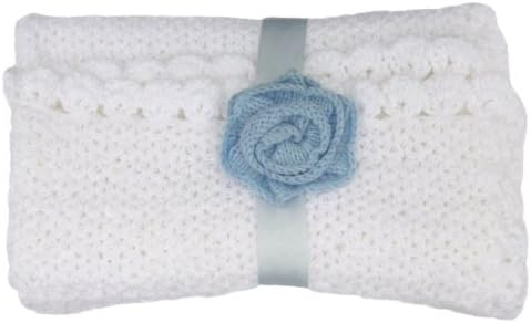 Handmade Lightweight and Soft Baby Blanket - Crystal White (100% Hand-crocheted)