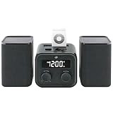 GPX HM109B Home Music System with Radio and MP3 Docking Pin (Black)