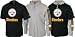 Pittsburgh Steelers -Black/Gray- Hoodie Tee Combo