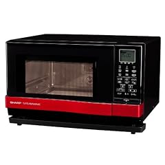Sharp AX1100R Mikrowelle mit Dampfgarer schwarz / rot
