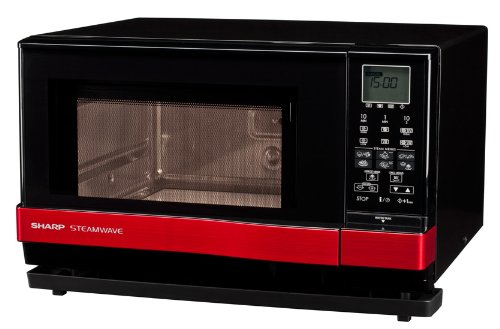Sharp AX1100R Mikrowelle mit Dampfgarer schwarz 