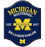 Michigan Wolverines Vintage Style Billiard Parlor Sign