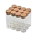 18ml 22x70mm Cute Bottles Glass Vanilla Jar Storage for Sand Liquid Food Gift DIY Bottles 100pcs (100, 18ml)