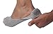 No Show Socks For Men 3pk Quality Cotton Lge Heel Grip Non Slip Extra Coverage Gray Medium